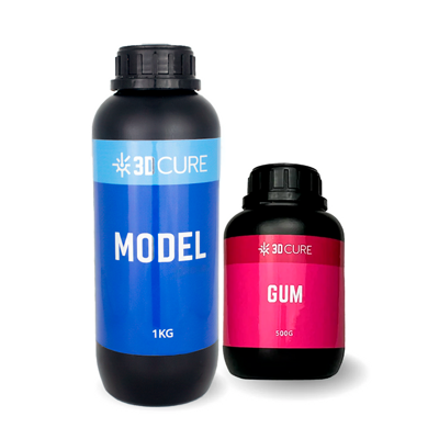Kit Resina 3D Cure Gum + Dental Model Marfim 1kg – Odontologia