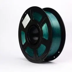 Filamento PLA Silk Duo Preto e Verde Escuro