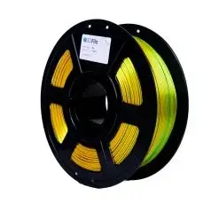 Filamento PLA Silk Duo Amarelo e Verde