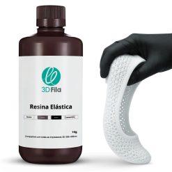 Resina 3D Elástica Branco