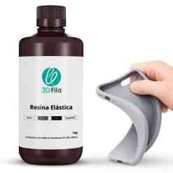Resina 3D Elástica Cinza