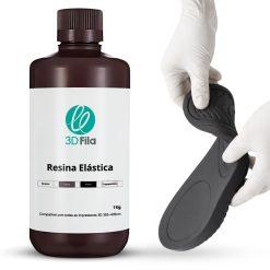 Resina 3D Elástica Preto