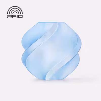 Filamento – Bambu Lab – PETG Translúcido – Azul Claro