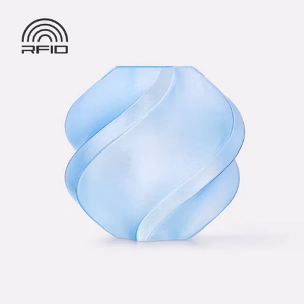 Filamento – Bambu Lab – PETG Translúcido – Azul Claro