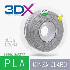 Filamento PLA HT 500g 1,75 Cinza Claro