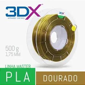 Filamento PLA HT 500g 1,75 Dourado
