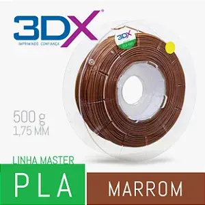Filamento PLA HT 500g 1,75 Marrom (Orgânico)