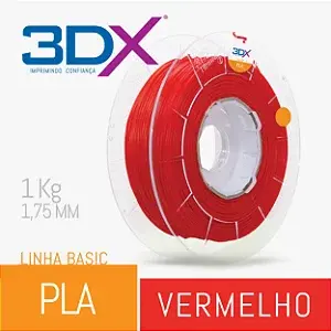 Filamento Pla Basic 1,75 Mm 1kg Vermelho