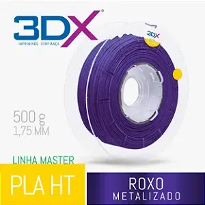Filamento PLA HT 500g 1,75 Roxo Metal