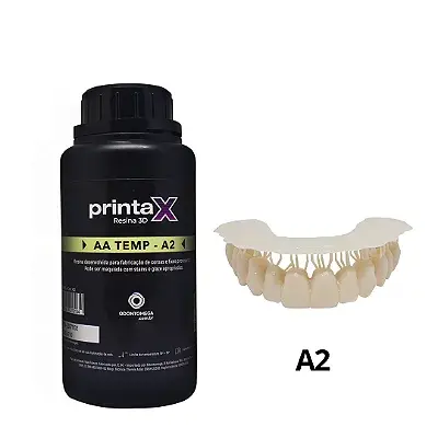 Resina 3D Odontológica PrintaX AA Temp Biocompatível 500g