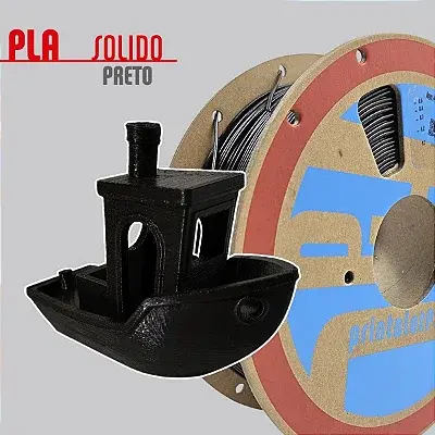 Filamento PLA Preto 1,75mm 1Kg PrintaLot