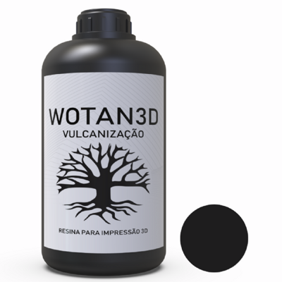 Resina para impressão 3D - VULCANIZAÇÃO PRETA - 1kg