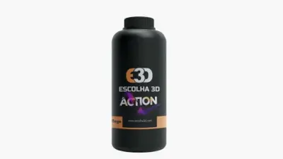 Resina para impressão 3D ACTION E3D 1kg
