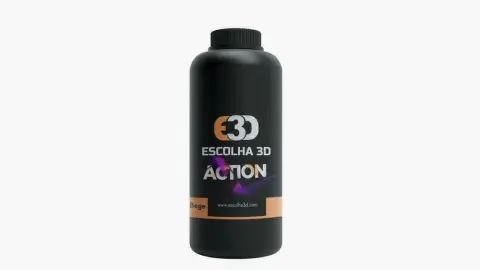 Resina para impressão 3D ACTION E3D 1kg