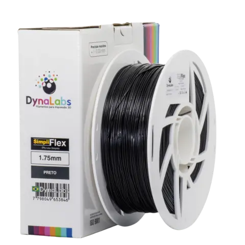 Filamento Simpliflex Preto DynaLabs 1.75mm 1Kg
