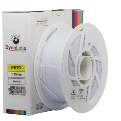 Filamento PETG Branco DynaLabs 1.75mm 1Kg