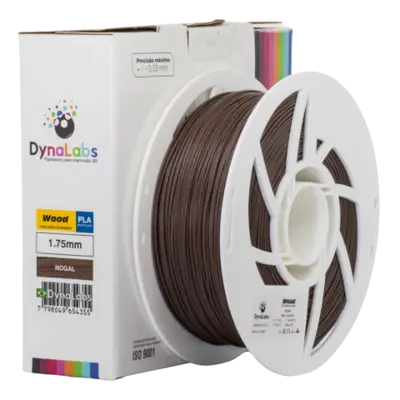 Filamento PLA WOOD Nogal DynaLabs 1.75mm 1Kg