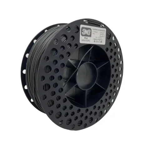 Filamento PLA 3N3 Cinza Escuro 1.75mm 1KG