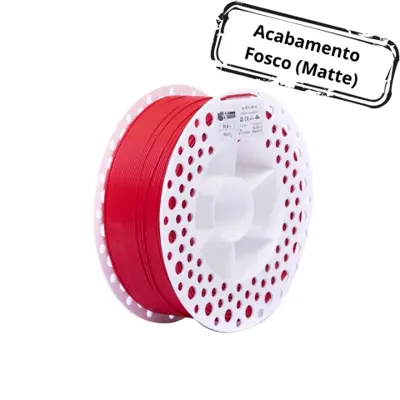 Filamento PLA+ Matte 3NMax 1.75mm 1Kg Vermelho