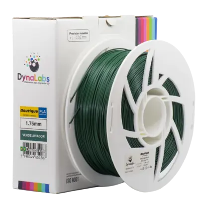 Filamento PLA Boutique Verde Aviador DynaLabs 1.75mm 1Kg