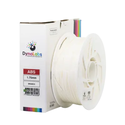 Filamento ABS Branco DynaLabs 1.75mm 1Kg