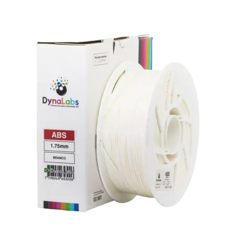 Filamento ABS Branco DynaLabs 1.75mm 1Kg