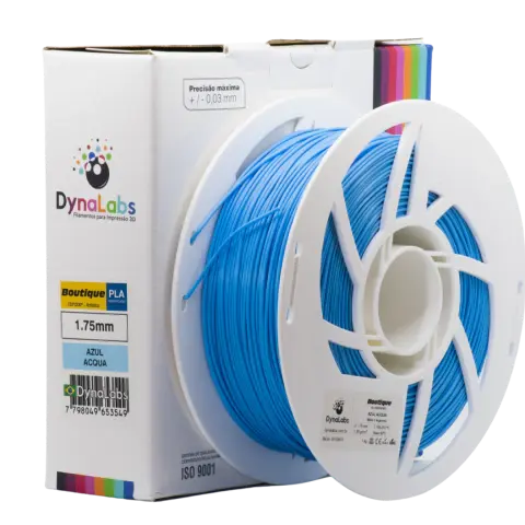 Filamento PLA Boutique Azul Acqua DynaLabs 1.75mm 1Kg