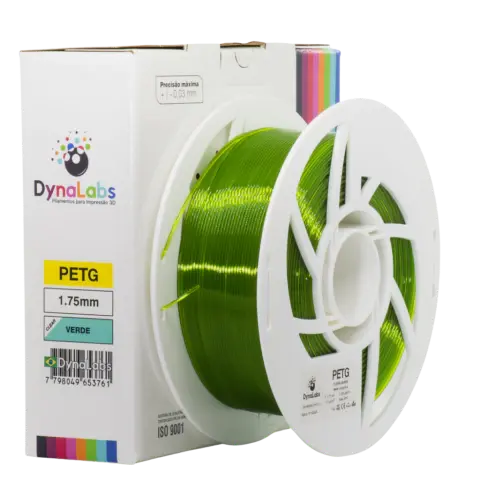 Filamento PETG Verde Clear DynaLabs 1.75mm 1Kg