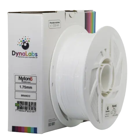 Filamento Nylon6 Branco DynaLabs 1.75mm 1Kg