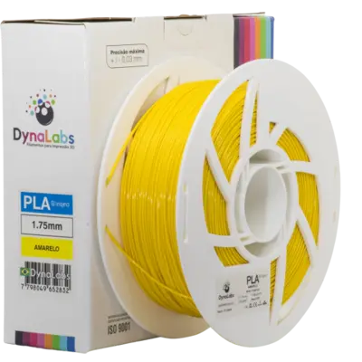 Filamento PLA Amarelo DynaLabs 1.75mm 1Kg
