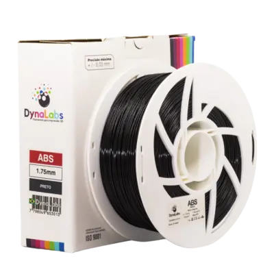 Filamento ABS Preto DynaLabs 1.75mm 1Kg