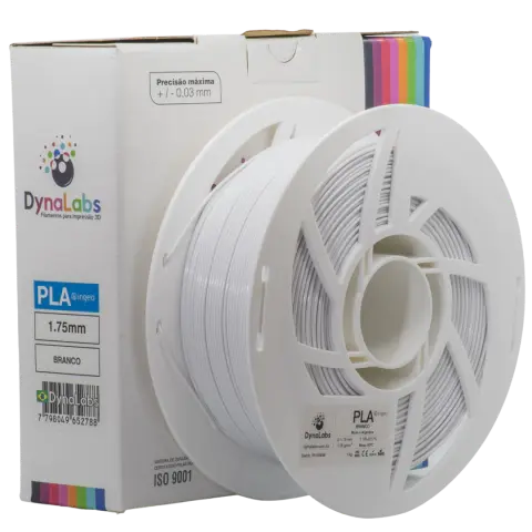 Filamento PLA Branco DynaLabs 1.75mm 1Kg