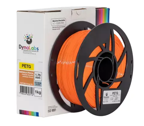 Filamento PETG Laranja Praga DynaLabs 1.75mm 1Kg