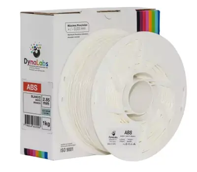 Filamento ABS Branco DynaLabs 2.85mm 1Kg