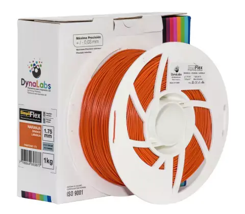 Filamento Simpliflex Laranja DynaLabs 1.75mm 1Kg
