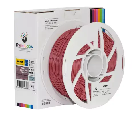 Filamento PLA WOOD Cerejeira DynaLabs 1.75mm 1Kg