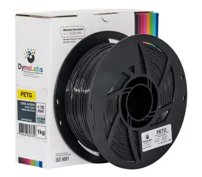 Filamento PETG Cinza Espacial DynaLabs 1.75mm 1Kg
