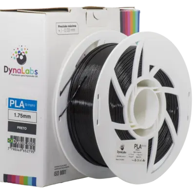 Filamento PLA Preto DynaLabs 1.75mm 1Kg
