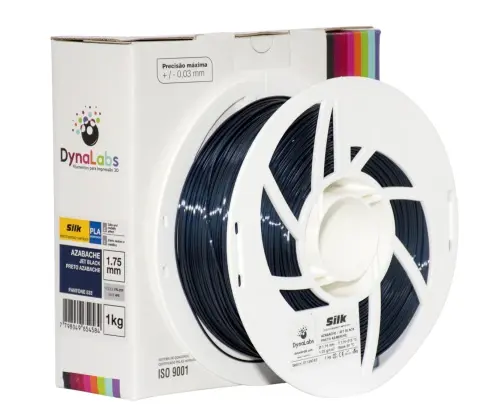 Filamento PLA SILK DynaLabs 1.75mm 1Kg Azabache