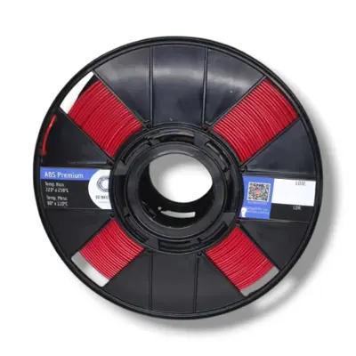 FILAMENTO 3D ABS PREMIUM 1KG 1,75 MM- VERMELHO