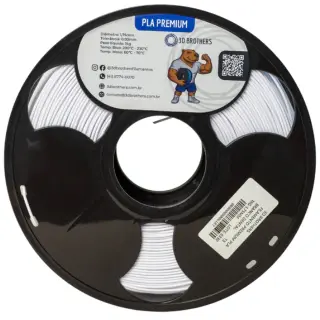 FILAMENTO 3D ABS PREMIUM 1KG - 1,75 MM - BRANCO DENTAL