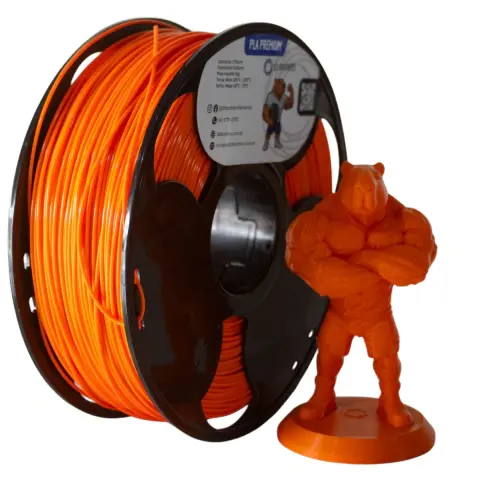 FILAMENTO 3D ABS PREMIUM 1KG 1,75 MM - LARANJA