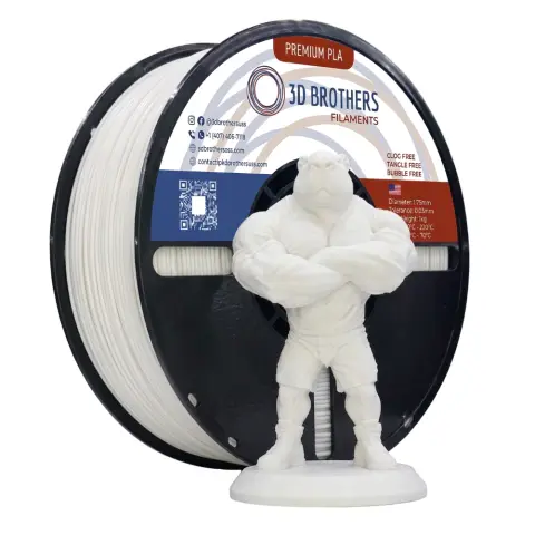FILAMENTO 3D PLA HS WHITE 1,75MM 1KG — 3D BROTHERS