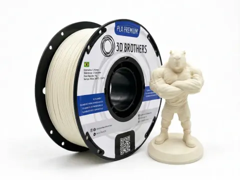 FILAMENTO 3D PLA PREMIUM 1,75 MM - BRANCO — 3D BROTHERS