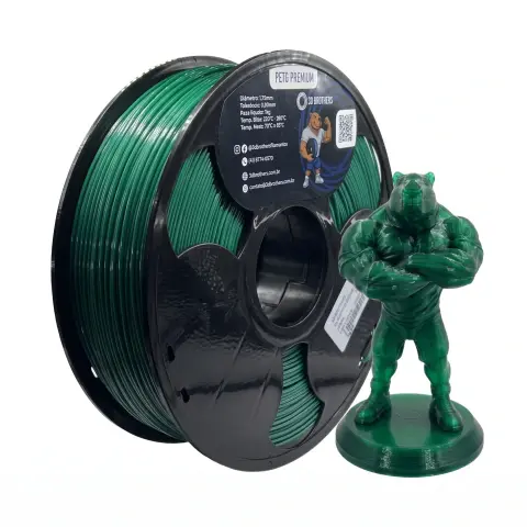 FILAMENTO 3D PETG PREMIUM 1KG 1,75 MM - VERDE SELVA