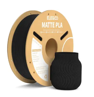 FILAMENTO 3D PLA MATTE 1KG 1,75MM - BLACK