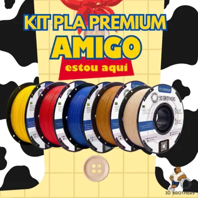 FILAMENTO PREMIUM PLA KIT "AMIGO ESTOU AQUI"