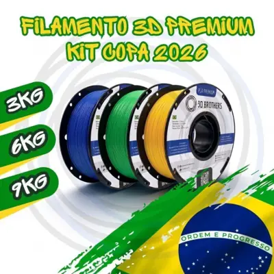 FILAMENTO 3D PLA PREMIUM - KIT COPA 2026