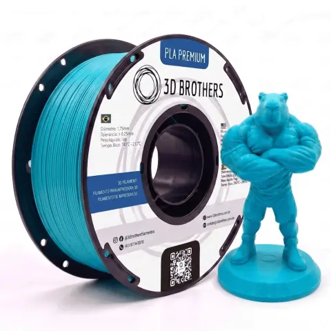 FILAMENTO 3D PLA PREMIUM 1,75 MM - AZUL CLARO — 3D BROTHERS