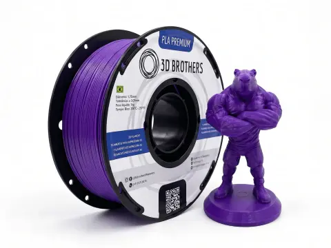 FILAMENTO 3D PLA PREMIUM 1KG 1,75 MM - ROXO — 3D BROTHERS